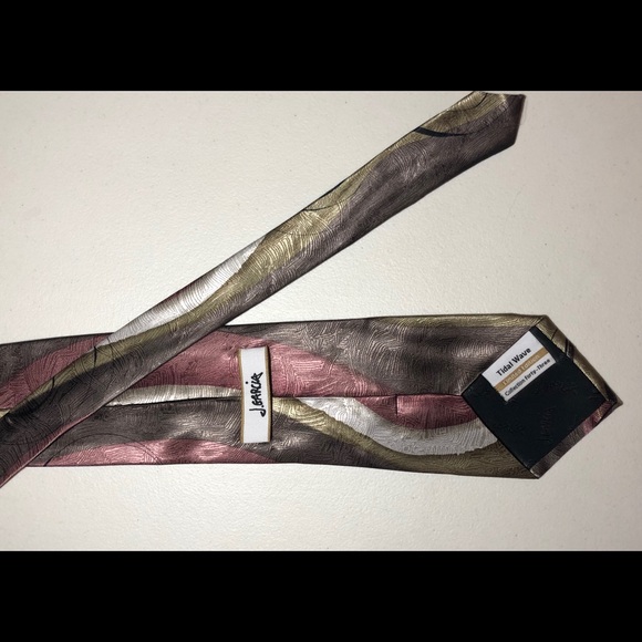 Jerry Garcia “Tidal Wave” Patterned Silk Tie - Picture 2 of 4